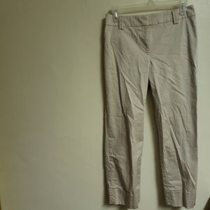 Ann Taylor LOFT Beige Straight Leg Cropped Pants